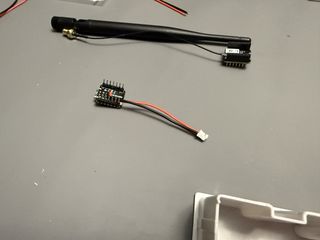 Battery wires successfully soldered to Xiao module pads